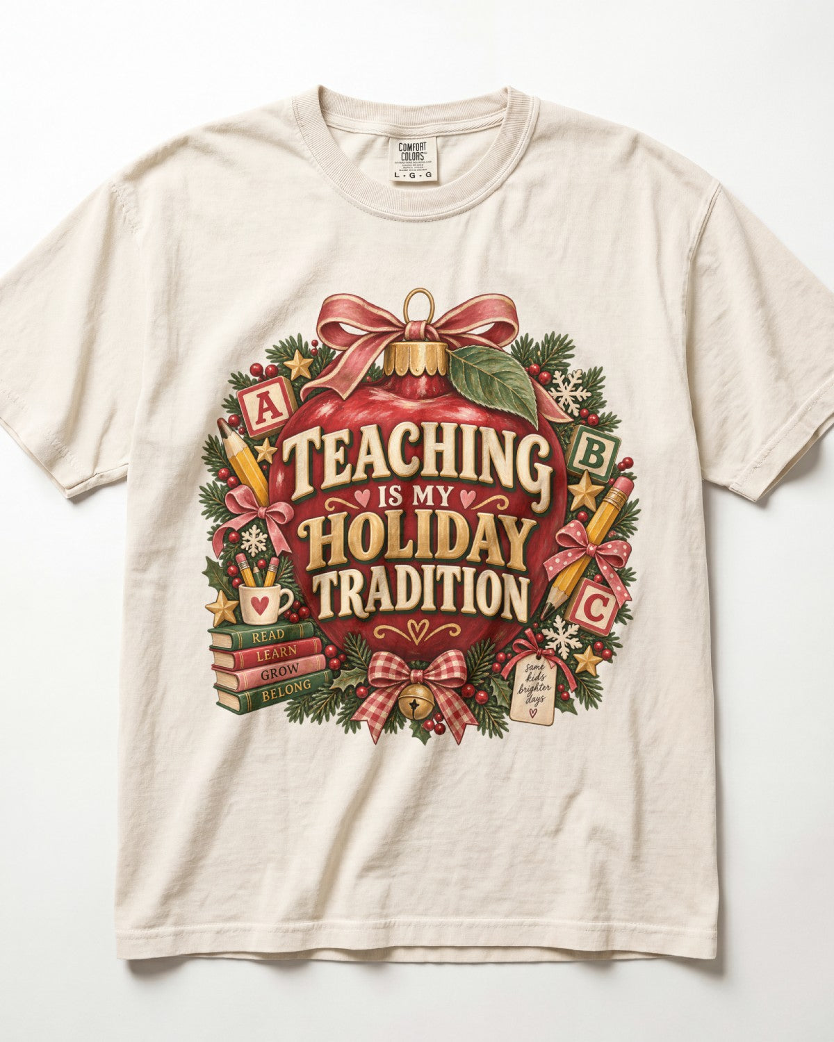 Teaching Is My Holiday Tradition Kindergarten Teacher Shirt