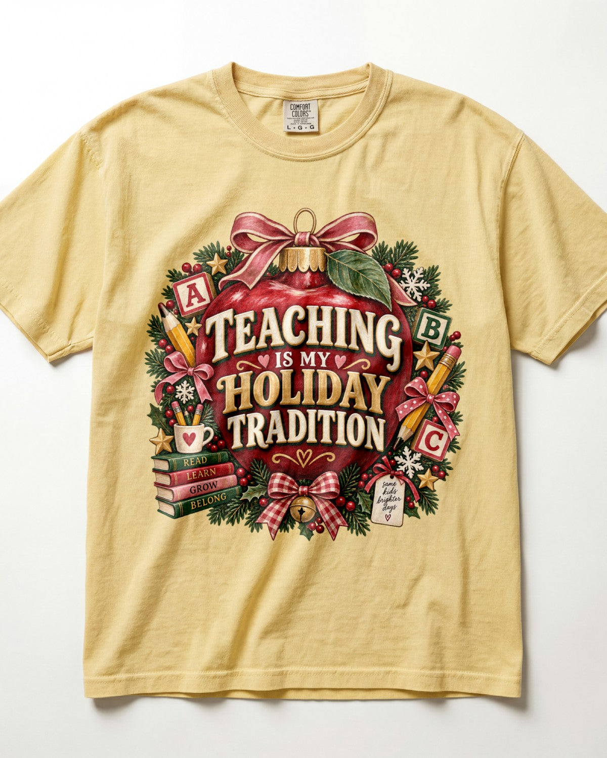 Teaching Is My Holiday Tradition Kindergarten Teacher Shirt