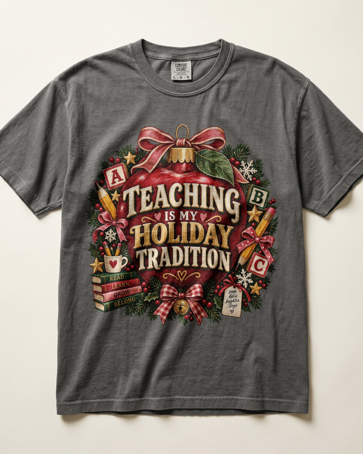 Teaching Is My Holiday Tradition Kindergarten Teacher Shirt