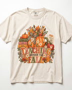 Teaching Through The Fall Kindergarten Teacher Shirt