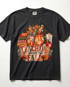 Teaching Through The Fall Kindergarten Teacher Shirt