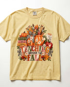 Teaching Through The Fall Kindergarten Teacher Shirt