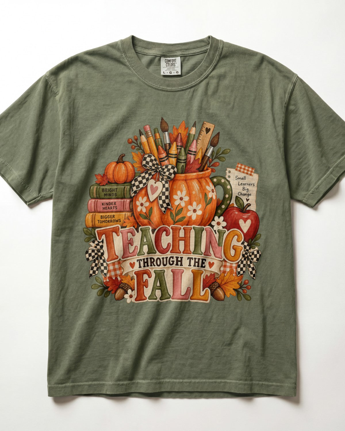 Teaching Through The Fall Kindergarten Teacher Shirt