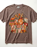 Teaching Through The Fall Kindergarten Teacher Shirt