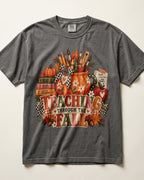 Teaching Through The Fall Kindergarten Teacher Shirt