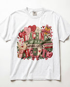 Teaching With A Whole Lotta Heart Kindergarten Teacher Shirt