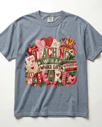 Teaching With A Whole Lotta Heart Kindergarten Teacher Shirt