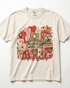 Teaching With A Whole Lotta Heart Kindergarten Teacher Shirt