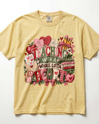 Teaching With A Whole Lotta Heart Kindergarten Teacher Shirt