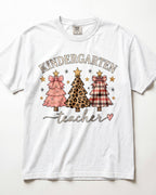 Christmas Trees Kindergarten Teacher Shirt