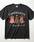 Christmas Trees Kindergarten Teacher Shirt
