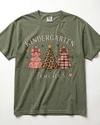 Christmas Trees Kindergarten Teacher Shirt