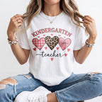Heart Trio Kindergarten Teacher Shirt