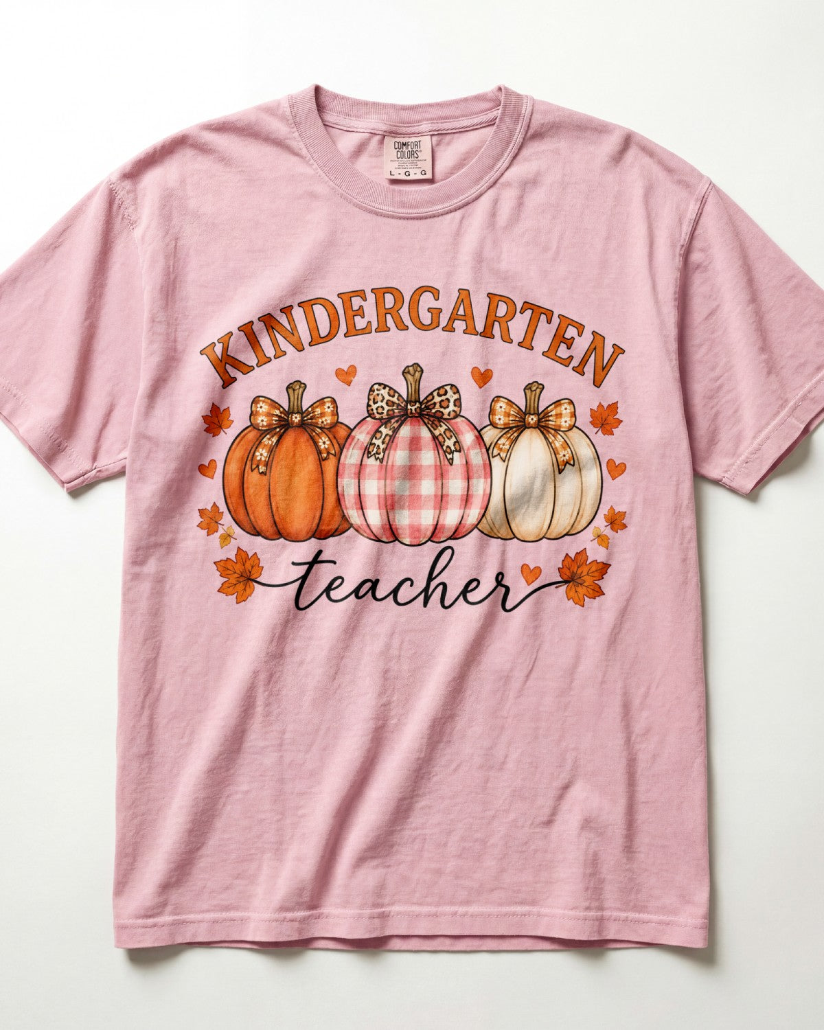 Pumpkin Trio Kindergarten Teacher Shirt