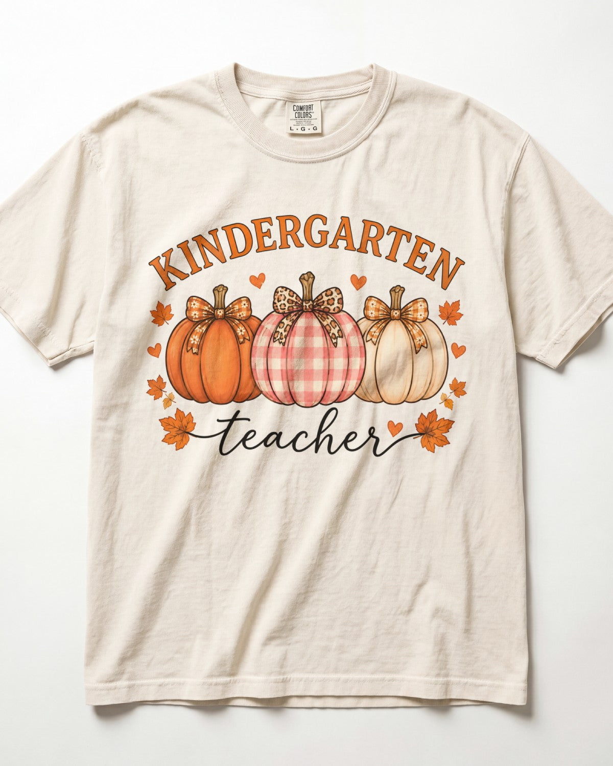 Pumpkin Trio Kindergarten Teacher Shirt