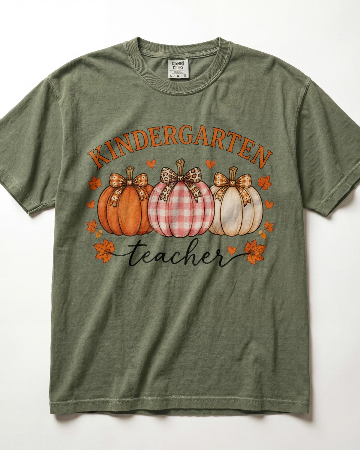 Pumpkin Trio Kindergarten Teacher Shirt