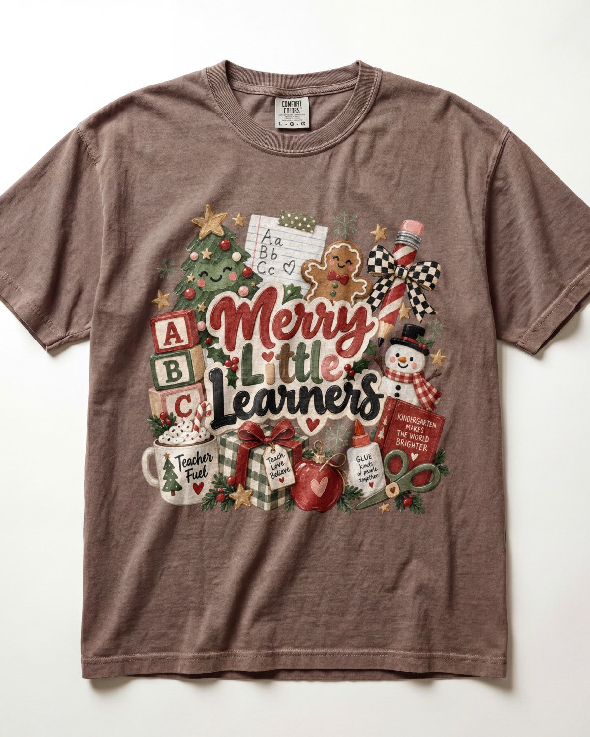 Merry Little Learners Kindergarten Teacher Shirt