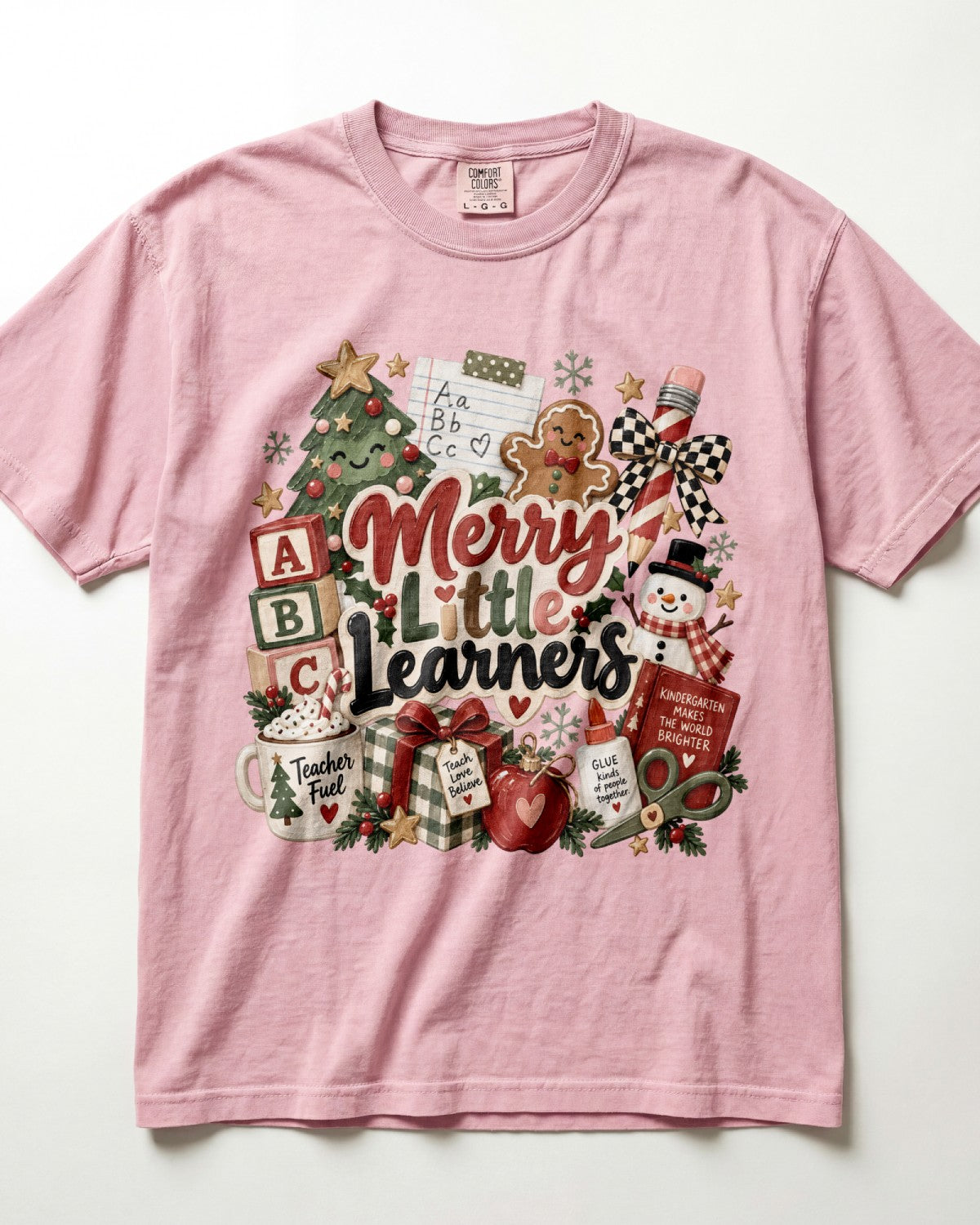 Merry Little Learners Kindergarten Teacher Shirt