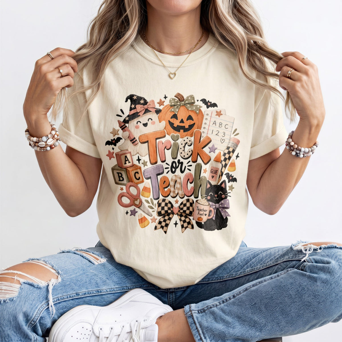Trick Or Teach Kindergarten Teacher Shirt