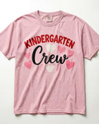 Kindergarten Crew Hearts Kindergarten Teacher Shirt