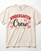 Kindergarten Crew Hearts Kindergarten Teacher Shirt