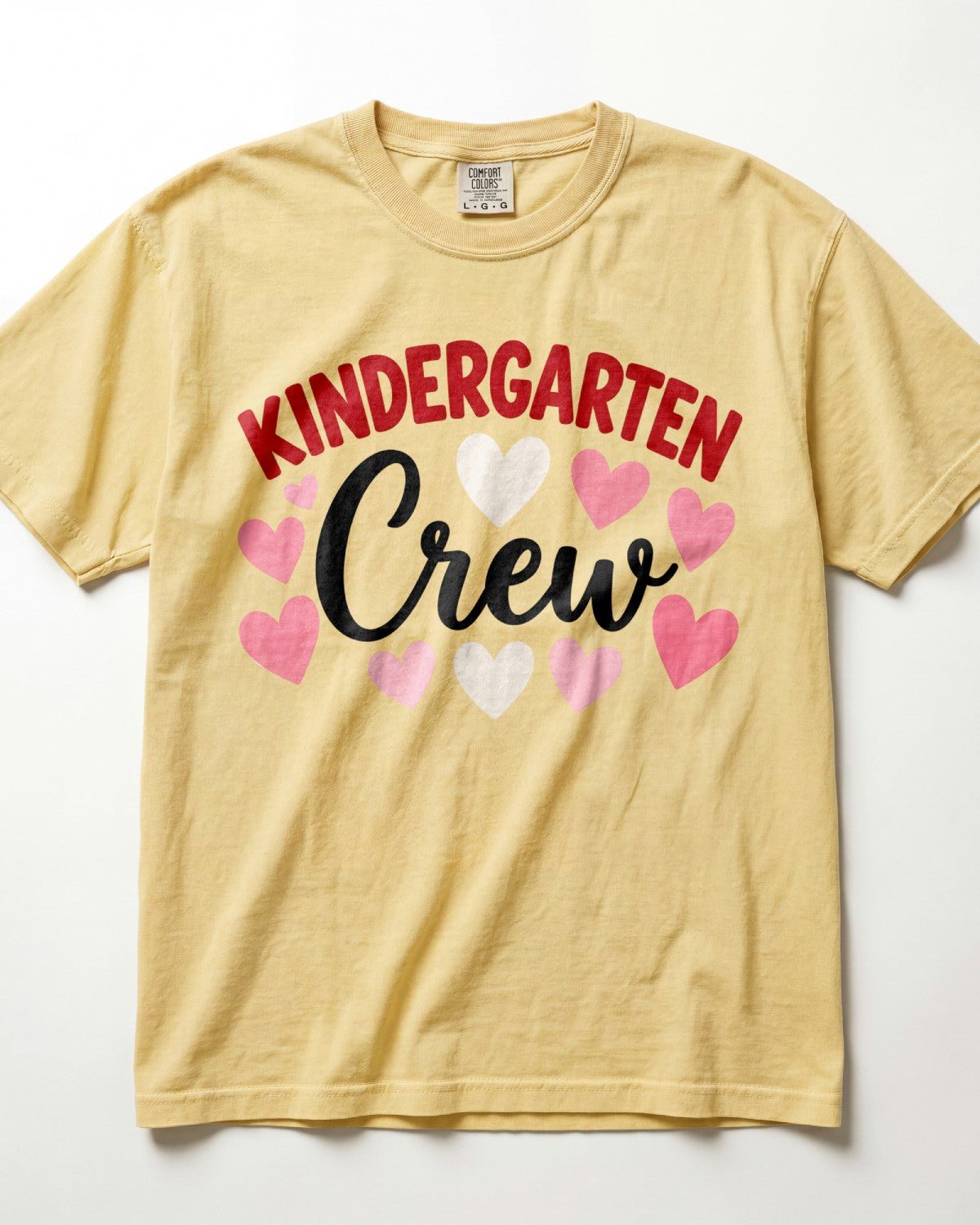 Kindergarten Crew Hearts Kindergarten Teacher Shirt
