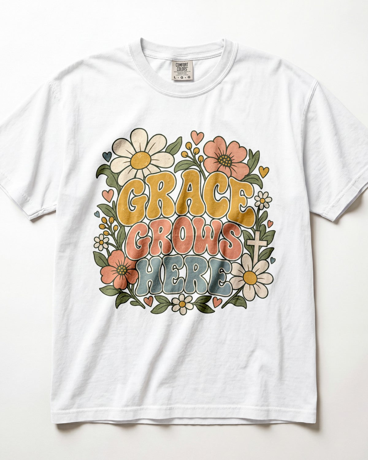 Grace Grows Here Kindergarten Teacher Shirt