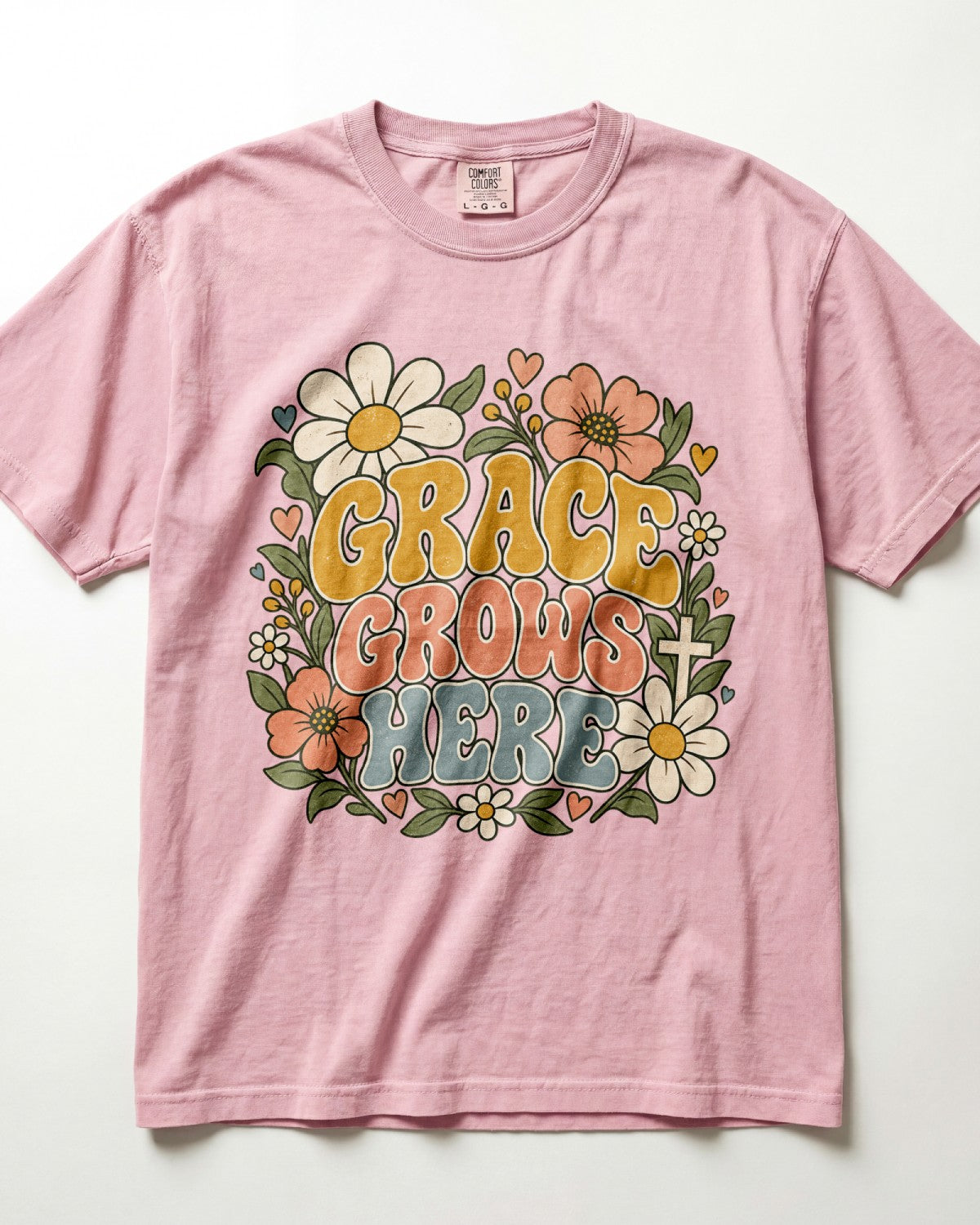 Grace Grows Here Kindergarten Teacher Shirt