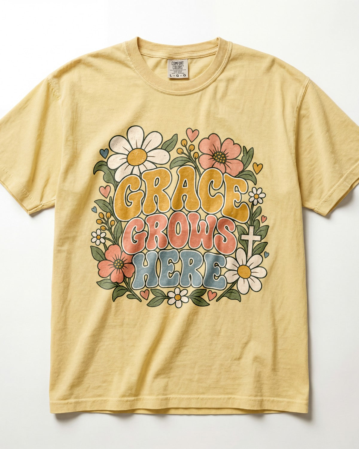 Grace Grows Here Kindergarten Teacher Shirt