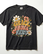 Grace Grows Here Kindergarten Teacher Shirt