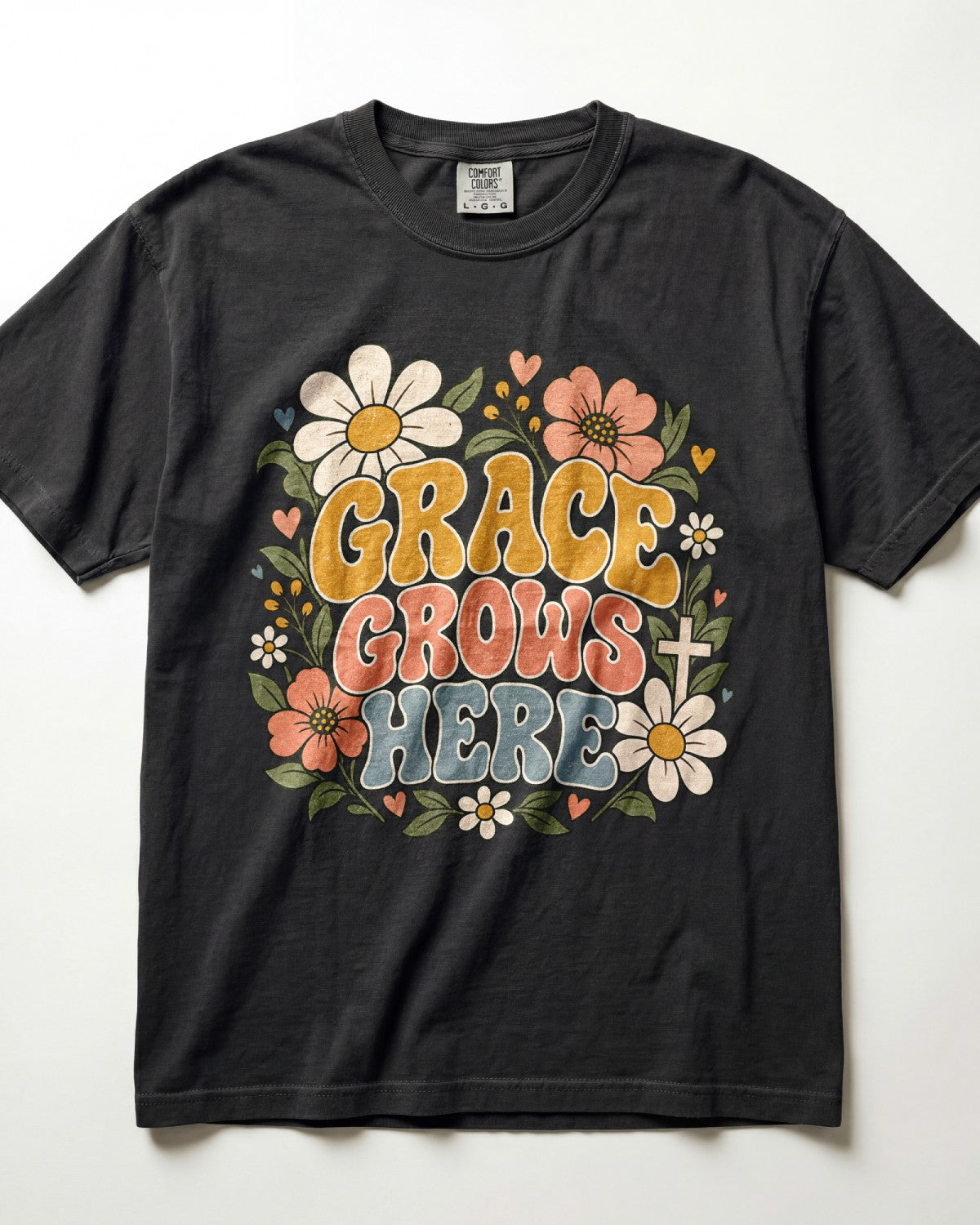 Grace Grows Here Kindergarten Teacher Shirt