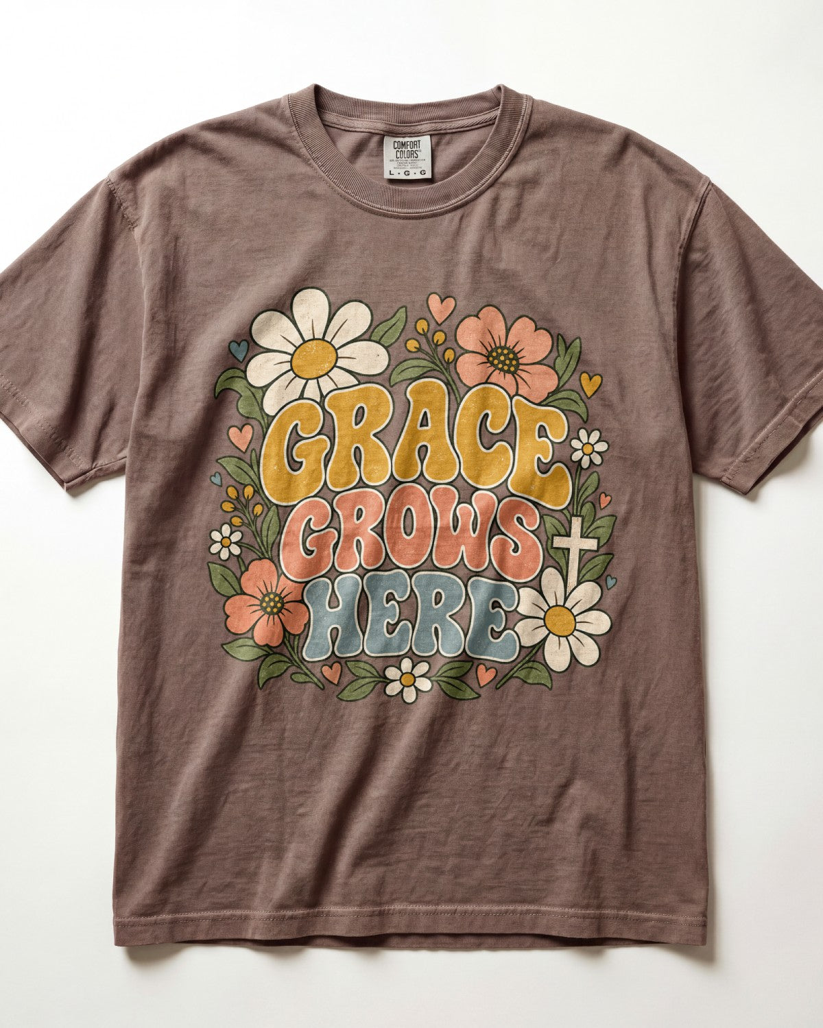Grace Grows Here Kindergarten Teacher Shirt