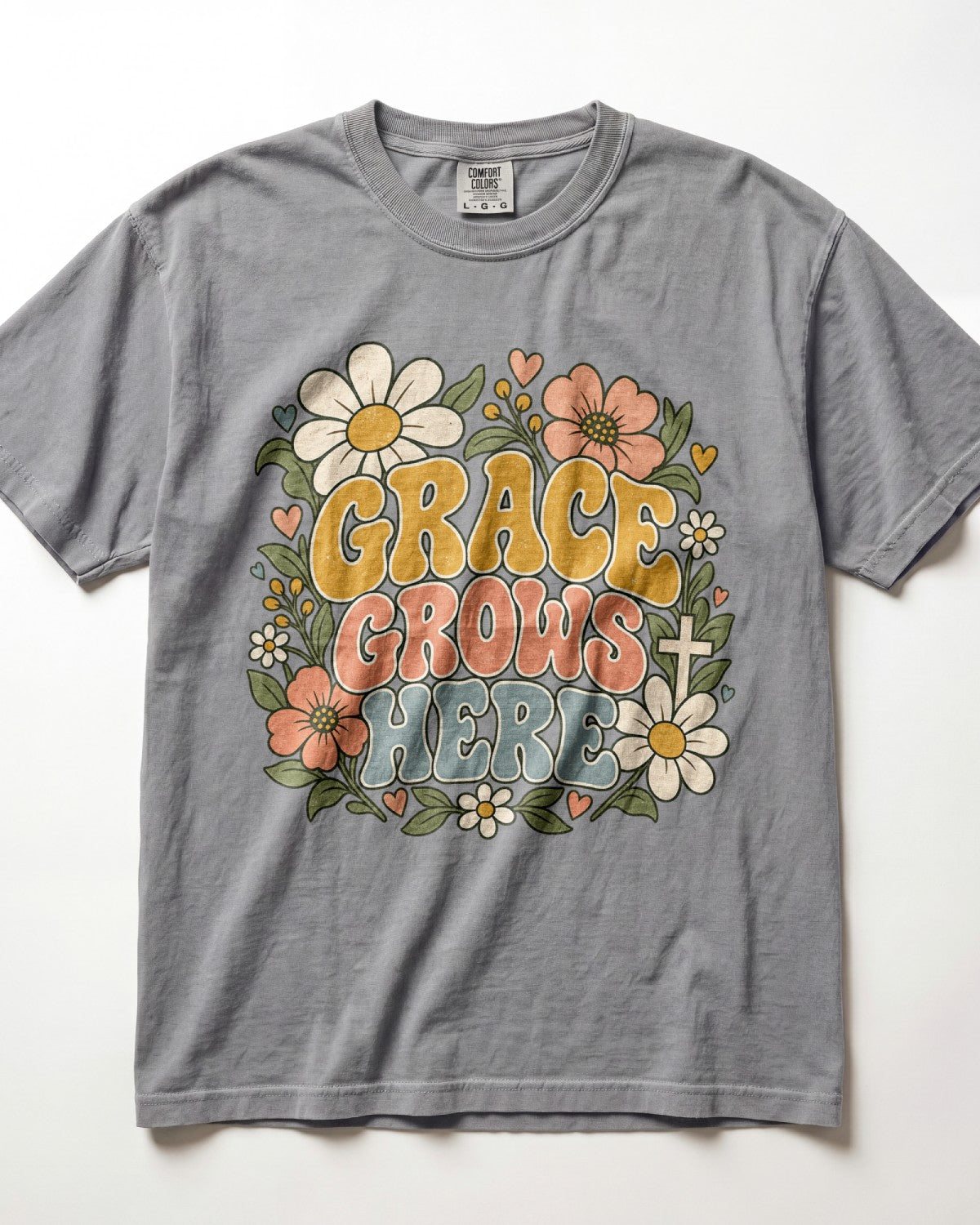 Grace Grows Here Kindergarten Teacher Shirt
