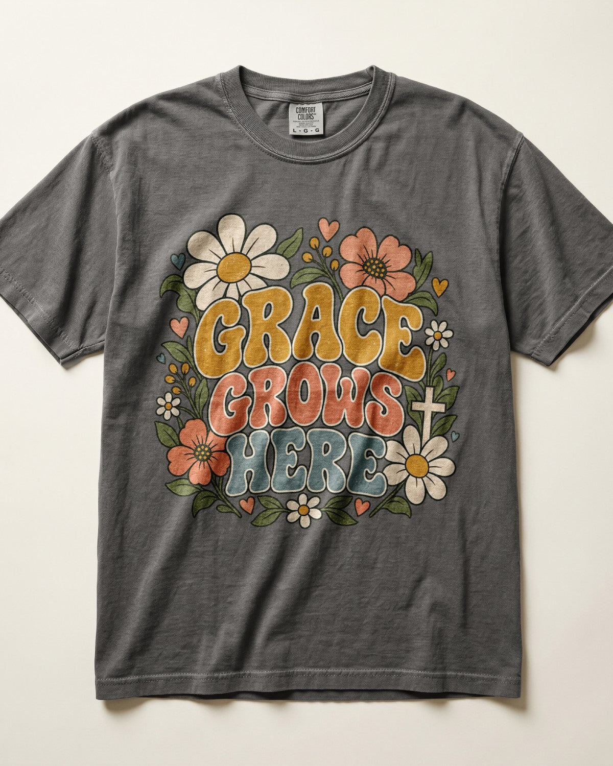 Grace Grows Here Kindergarten Teacher Shirt