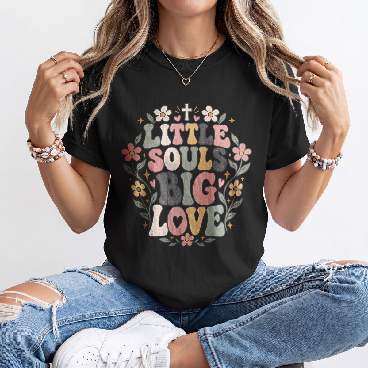 Little Souls Big Love Kindergarten Teacher Shirt