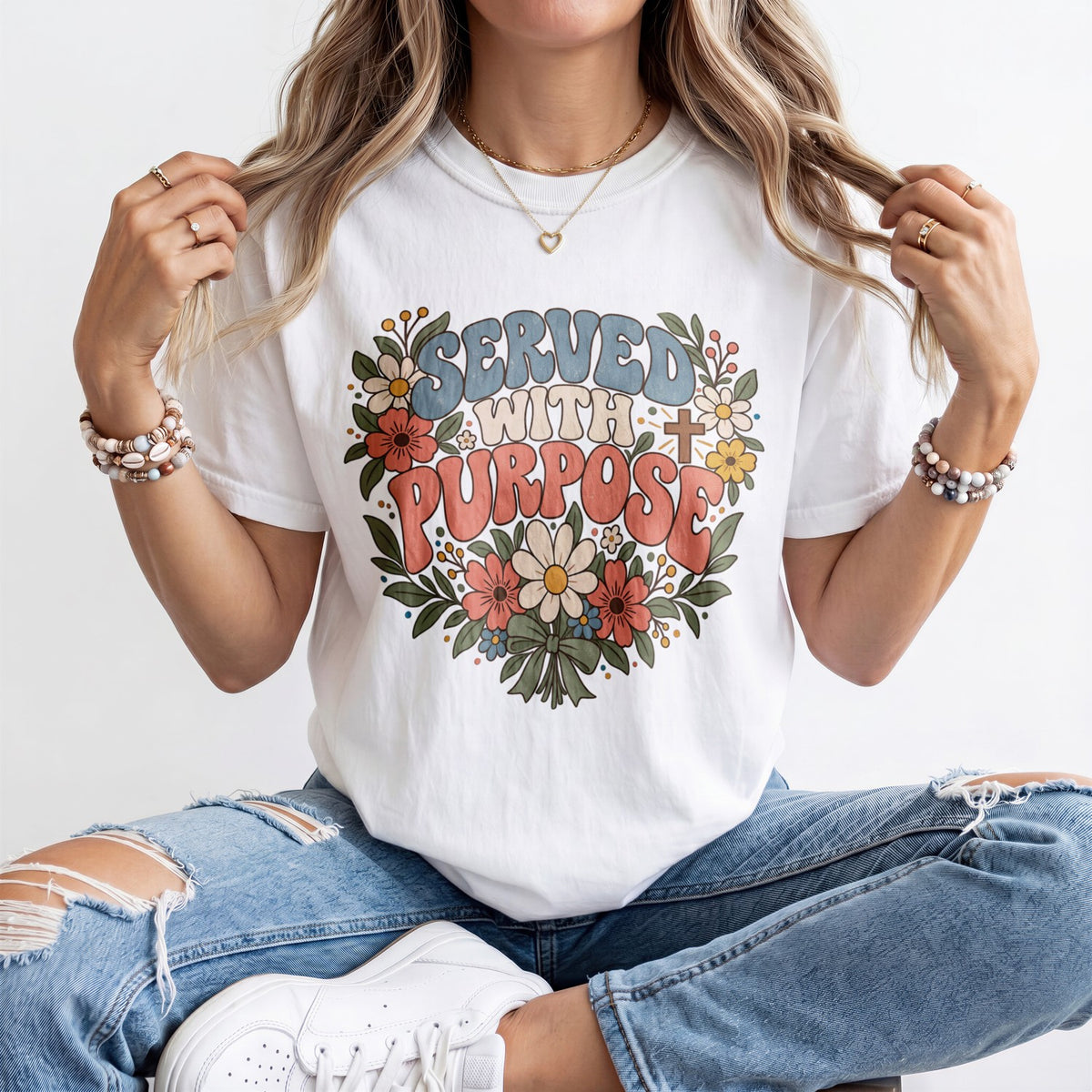 Served With Purpose Kindergarten Teacher Shirt