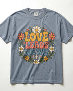 Love Leads The Way Kindergarten Teacher Shirt