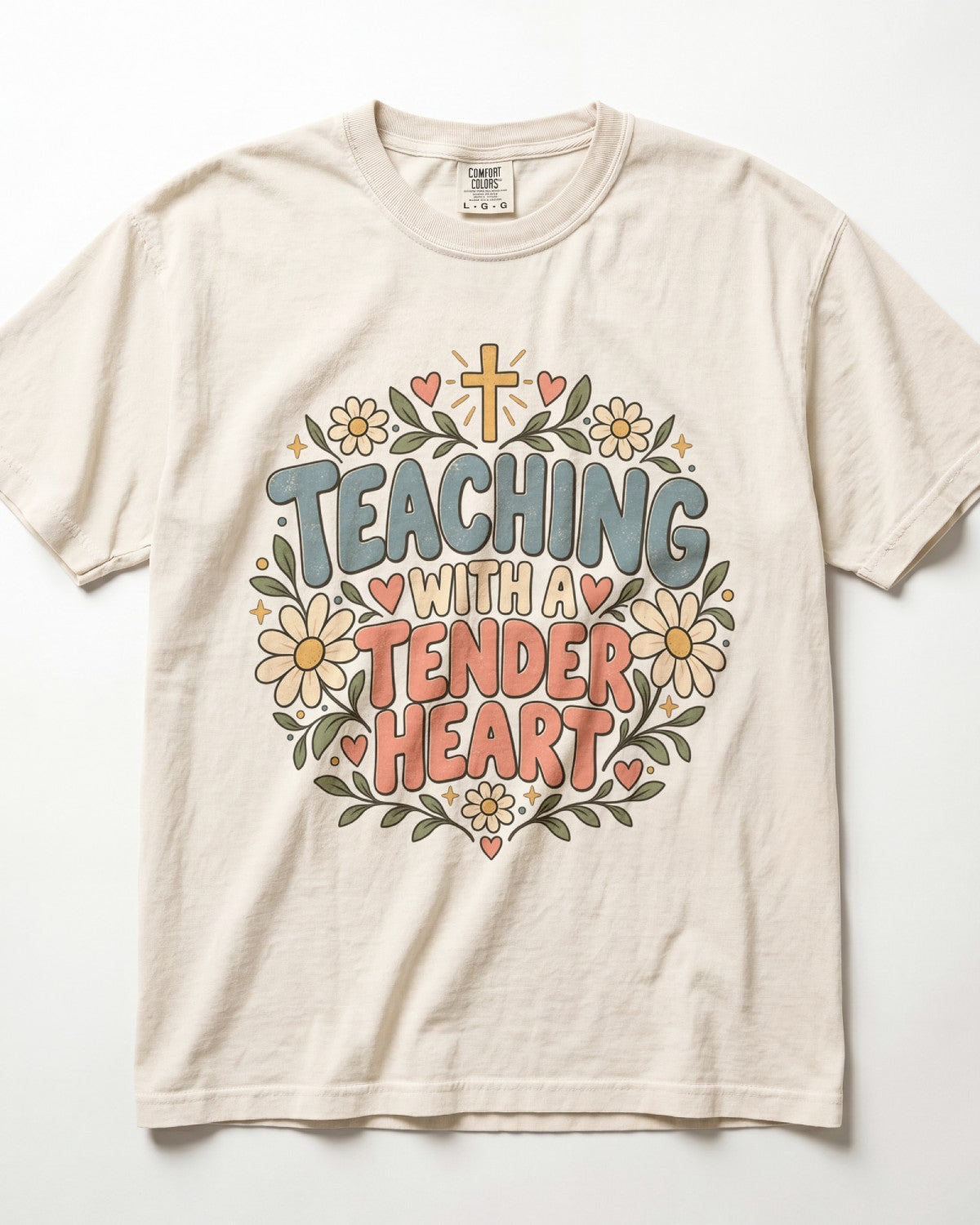 Teaching With A Tender Heart Kindergarten Teacher Shirt