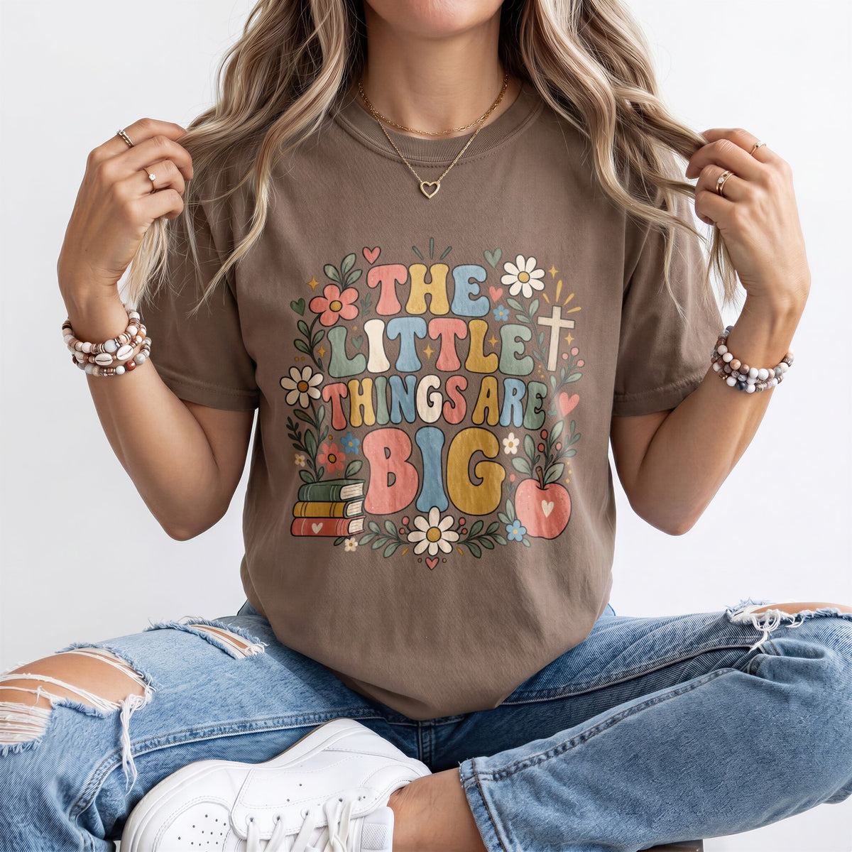 The Little Things Are Big Kindergarten Teacher Shirt