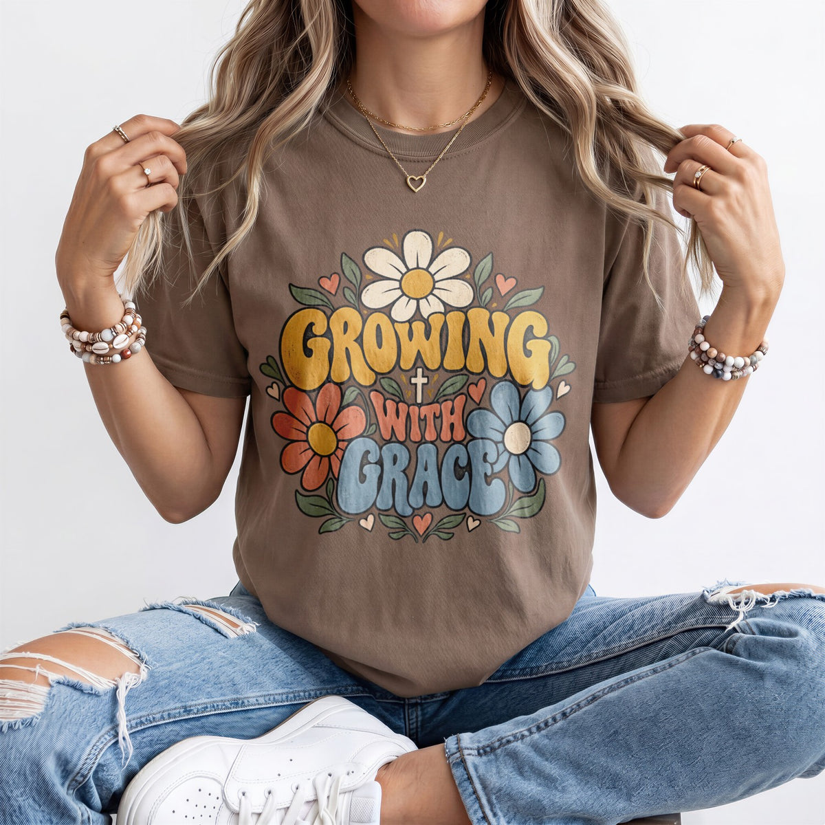 Growing With Grace Kindergarten Teacher Shirt