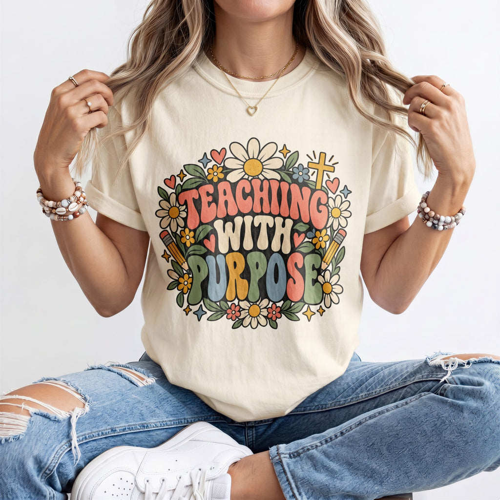 Teaching With Purpose Kindergarten Teacher Shirt