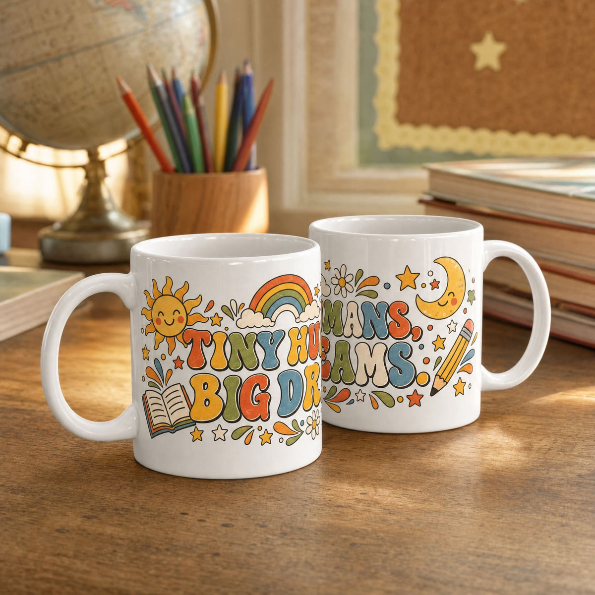 Tiny Humans Big Dreams Kindergarten Teacher Mug
