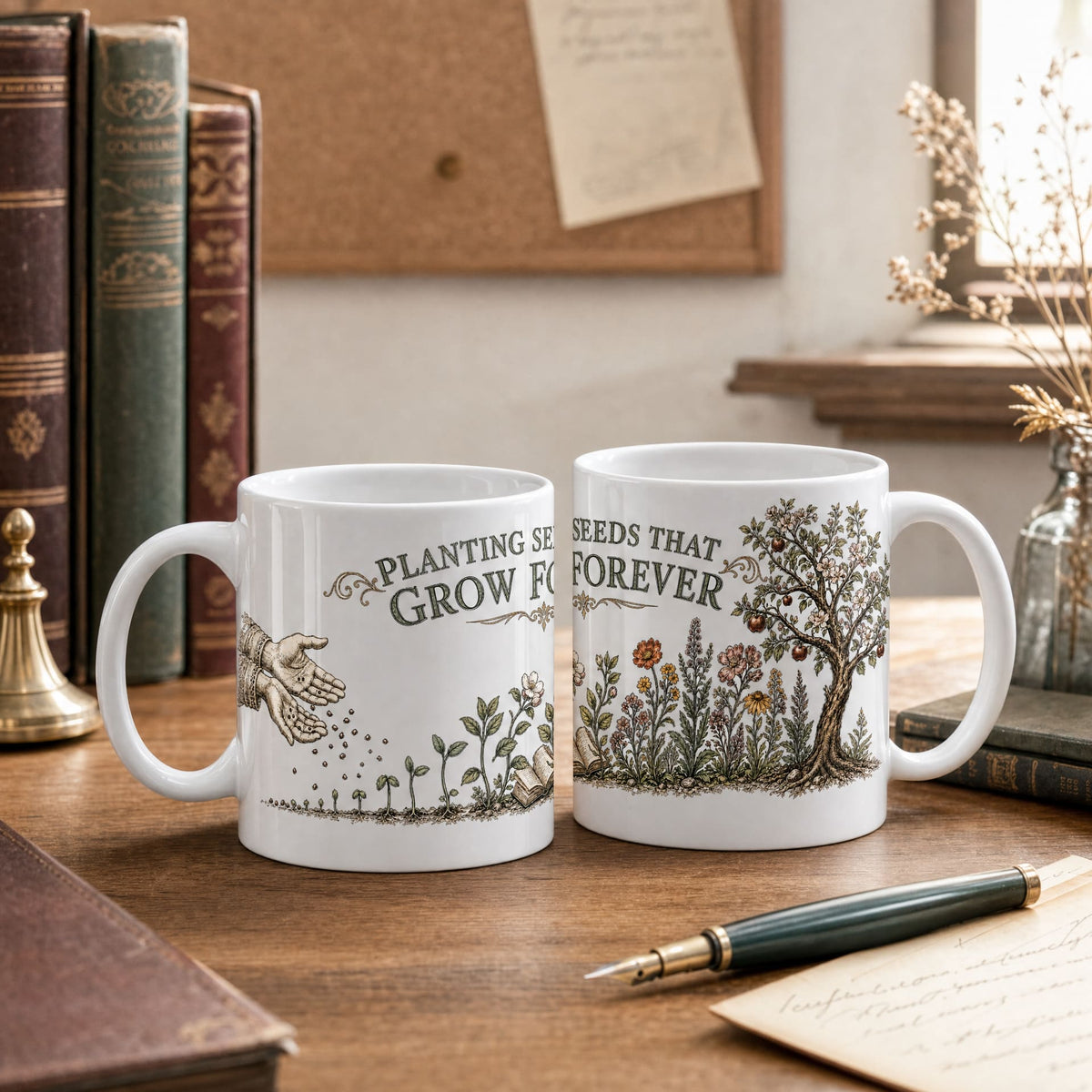 Planting Seeds That Grow Forever Kindergarten Teacher Mug