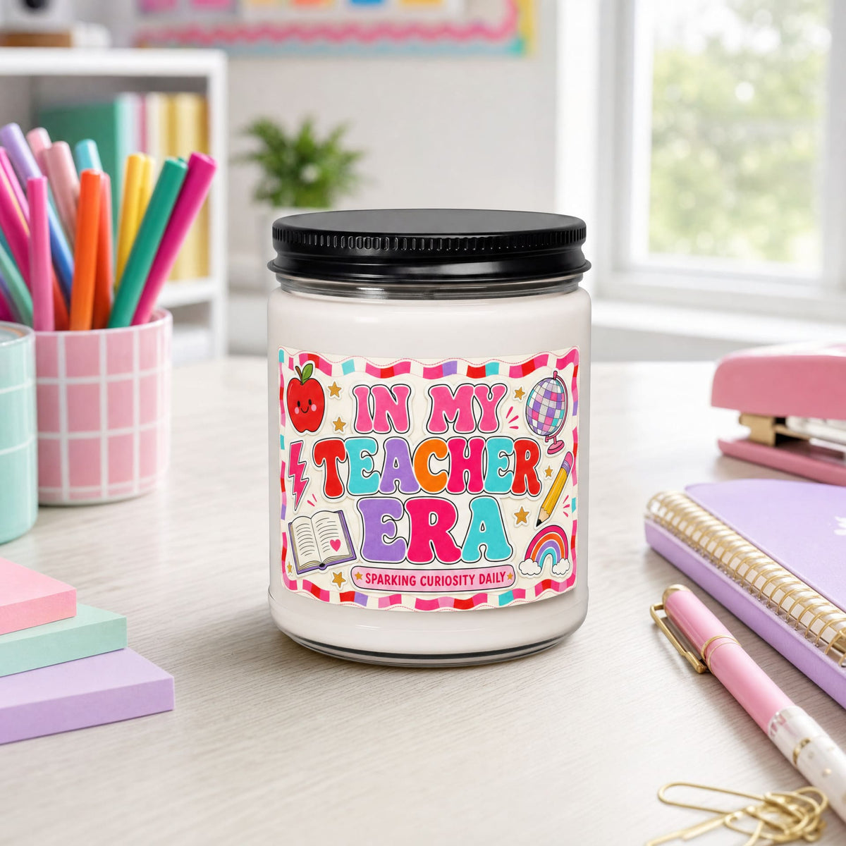 In My Teacher Era Kindergarten Teacher Candle