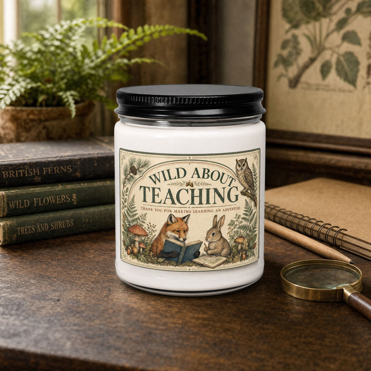 Wild About Teaching Kindergarten Teacher Candle