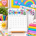 2027 Colorful Printable Calendar Bundle | 12 Seasonal Monthly Calendars
