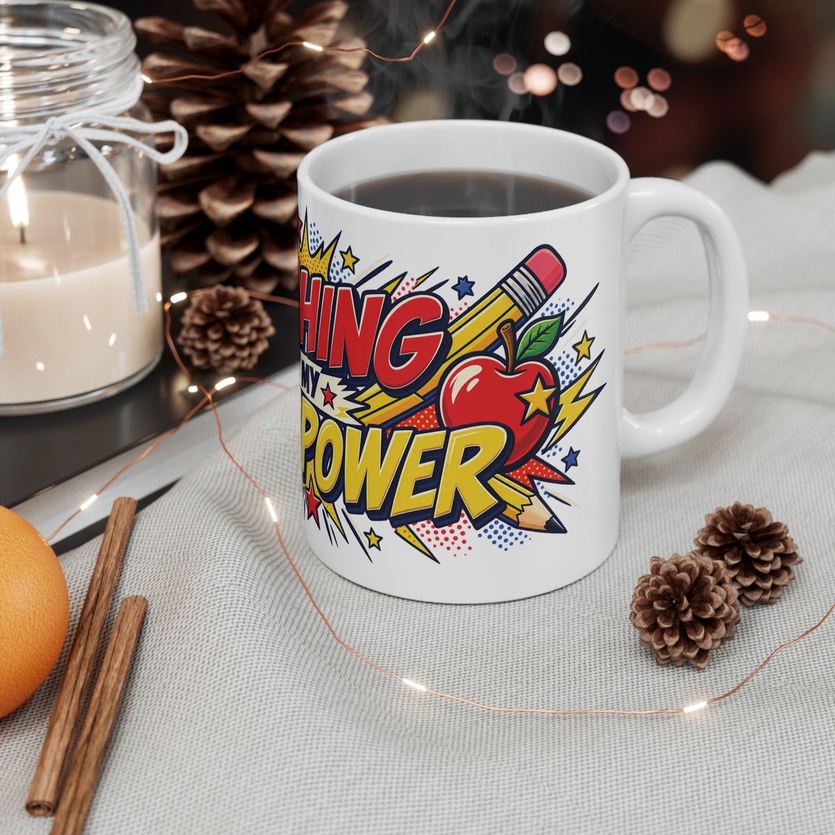 Teaching Is My Superpower Kindergarten Teacher Mug